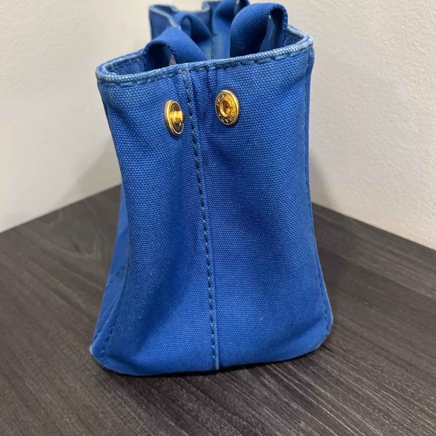 CLEARANCE #203 PRADA Canapa Small Tote - Blue