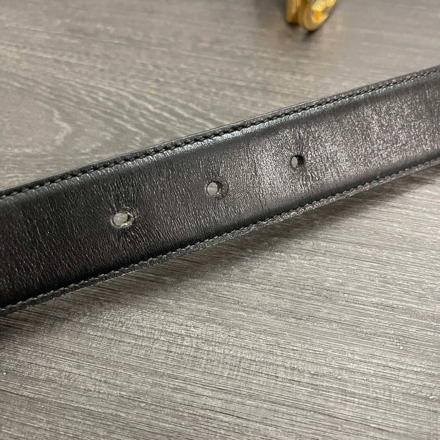 CLEARANCE Gucci Detachable Belt Buckle with Reversible Black/Brown Leather Belt 64/25