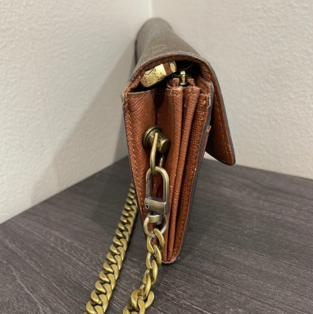 SOLD! Louis Vuitton Monogram Wallet on Chain