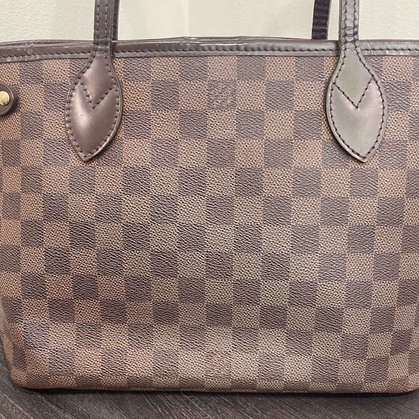SOLD! Louis Vuitton Damier Ebene Neverfull PM