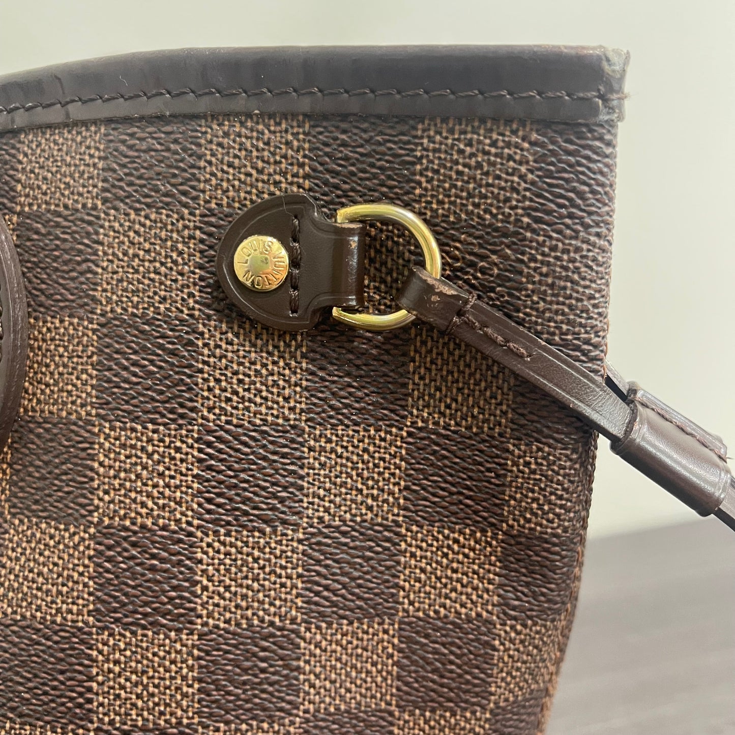 SOLD! Louis Vuitton Damier Ebene Neverfull PM