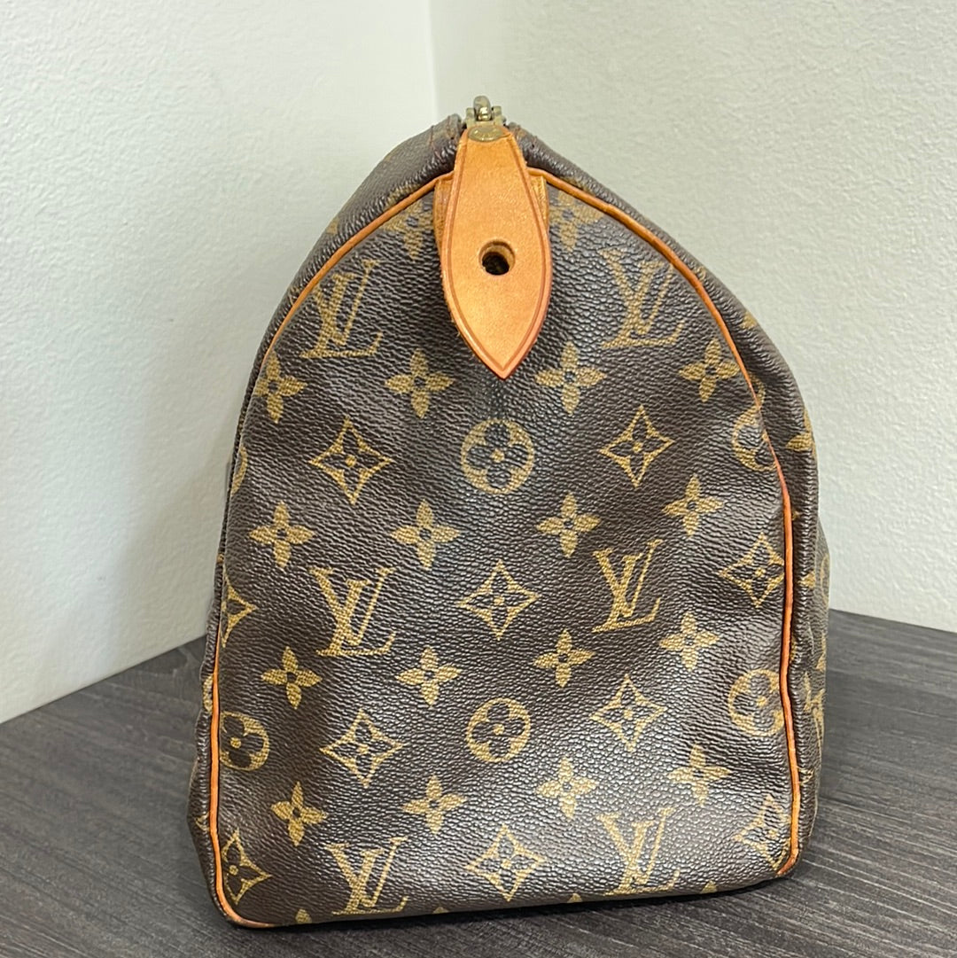 SOLD! Louis Vuitton Monogram Speedy 30 with Lock & Key