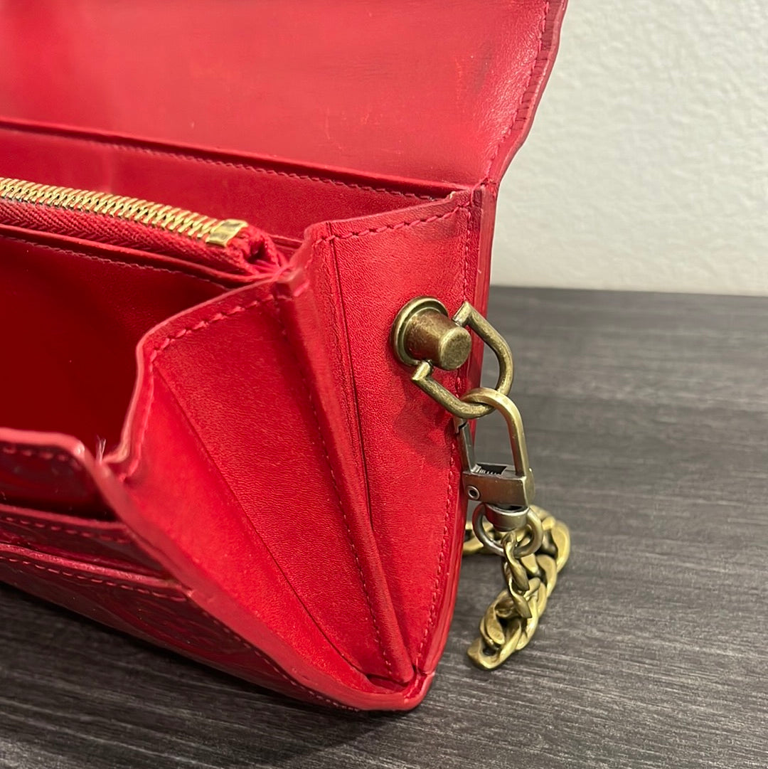 SOLD! Louis Vuitton Vernis Wallet on Chain