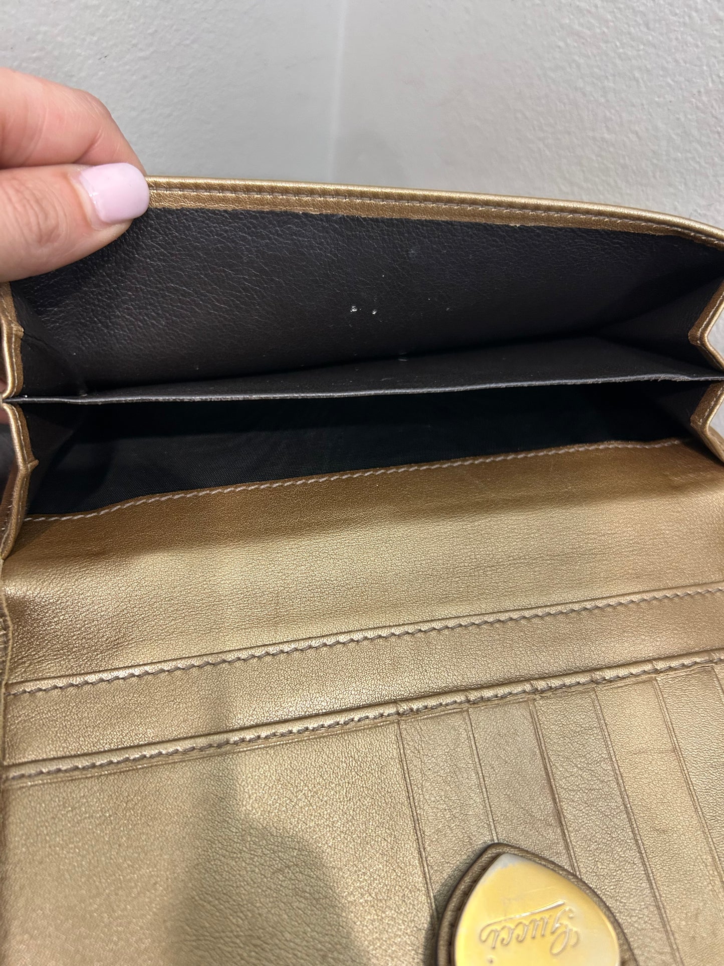 CLEARANCE #182 GUCCI Canvas Long Wallet