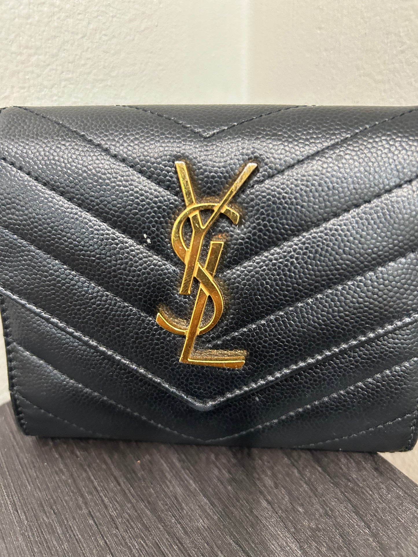 SOLD! Yves Saint Laurent YSL Caviar Wallet