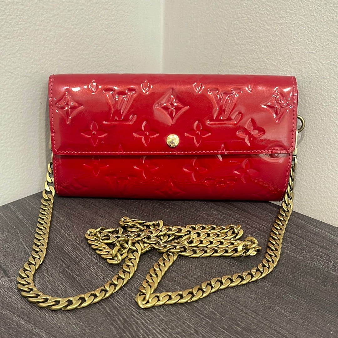 SOLD! Louis Vuitton Vernis Wallet on Chain