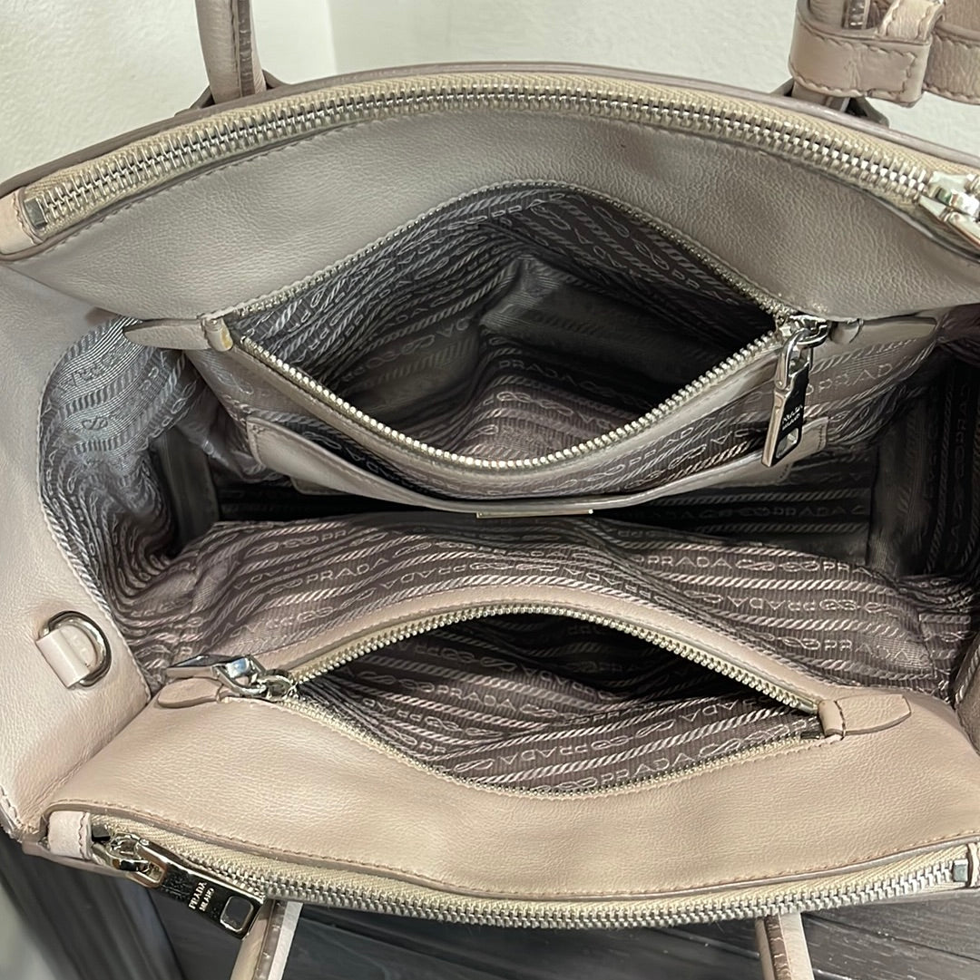 SOLD! Prada Leather & Suede Handbag