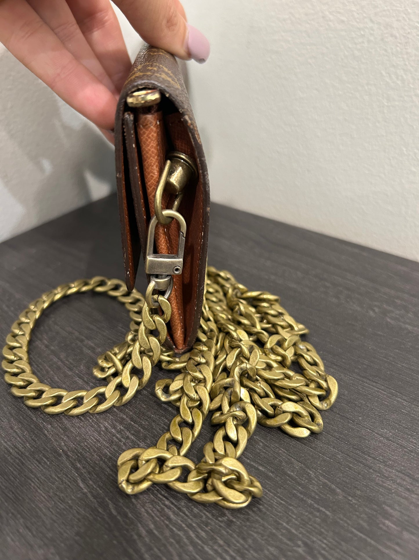 SOLD! Louis Vuitton Monogram Wallet on Chain
