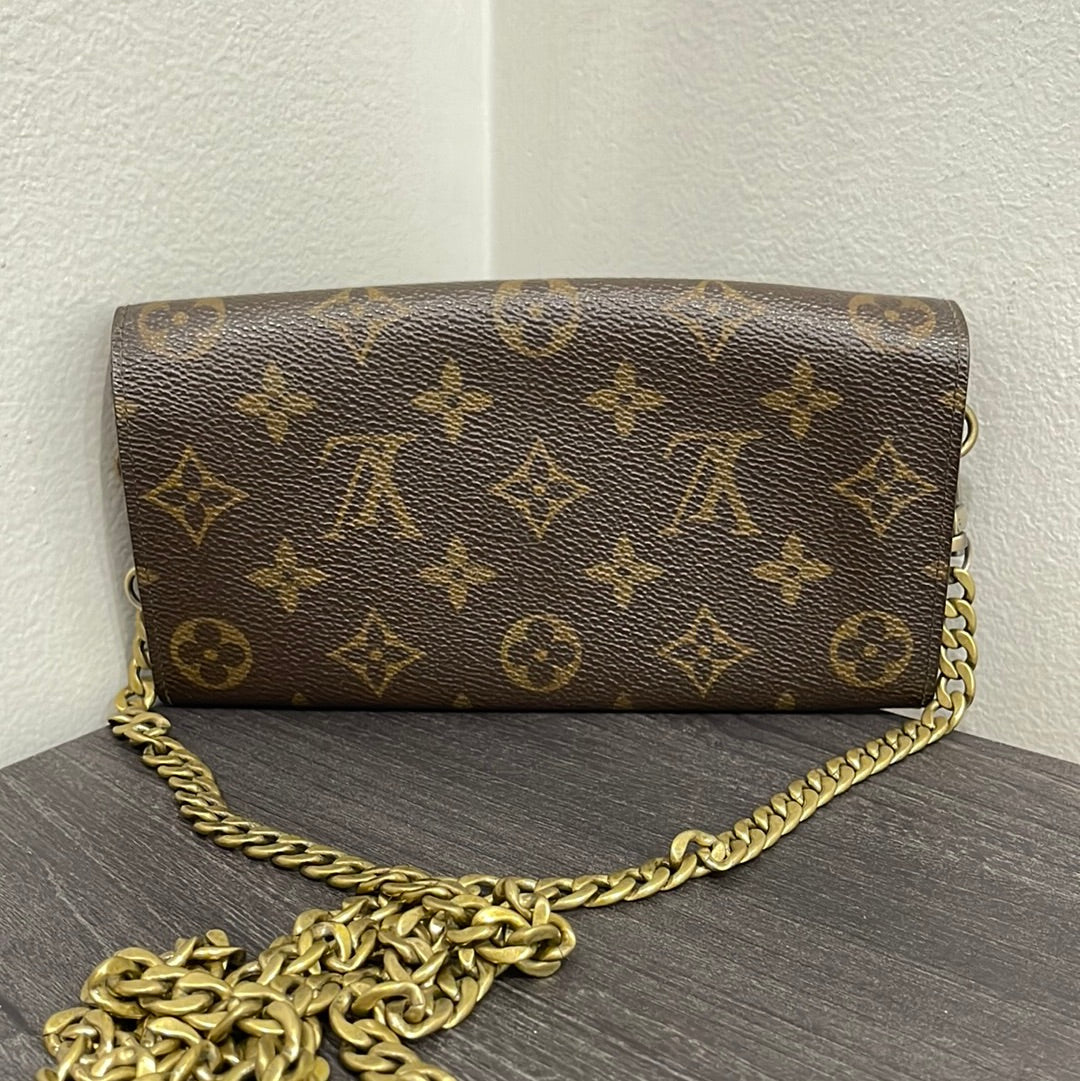 SOLD! Louis Vuitton Monogram Wallet on Chain