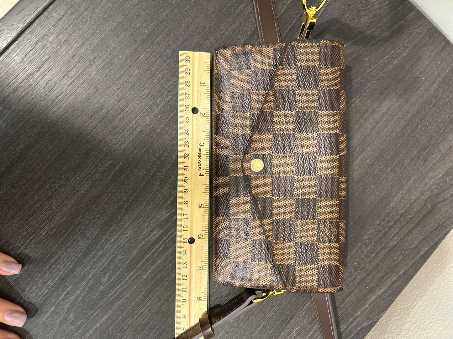 SOLD! Louis Vuitton Damier Wallet w/ Strap