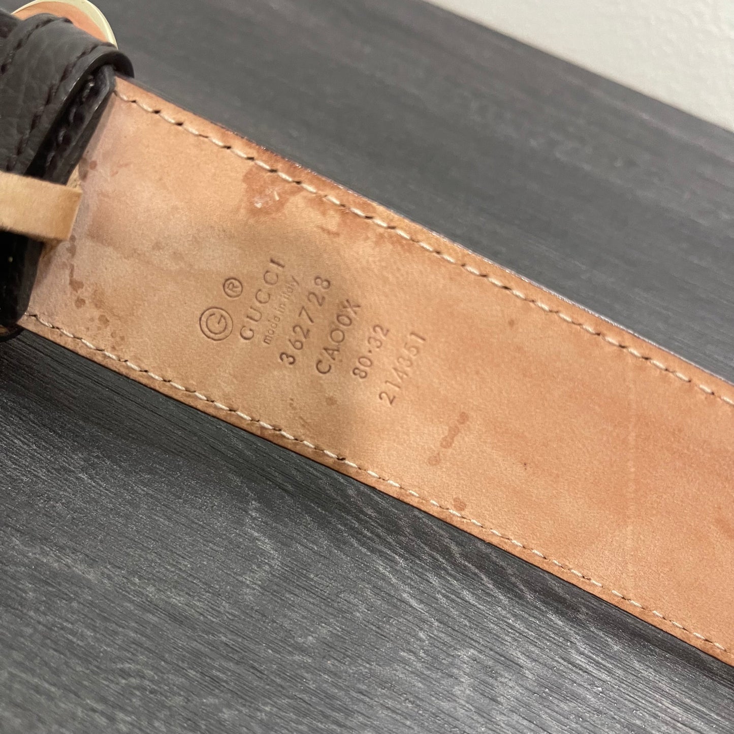 CLEARANCE Gucci Leather Belt 80/32