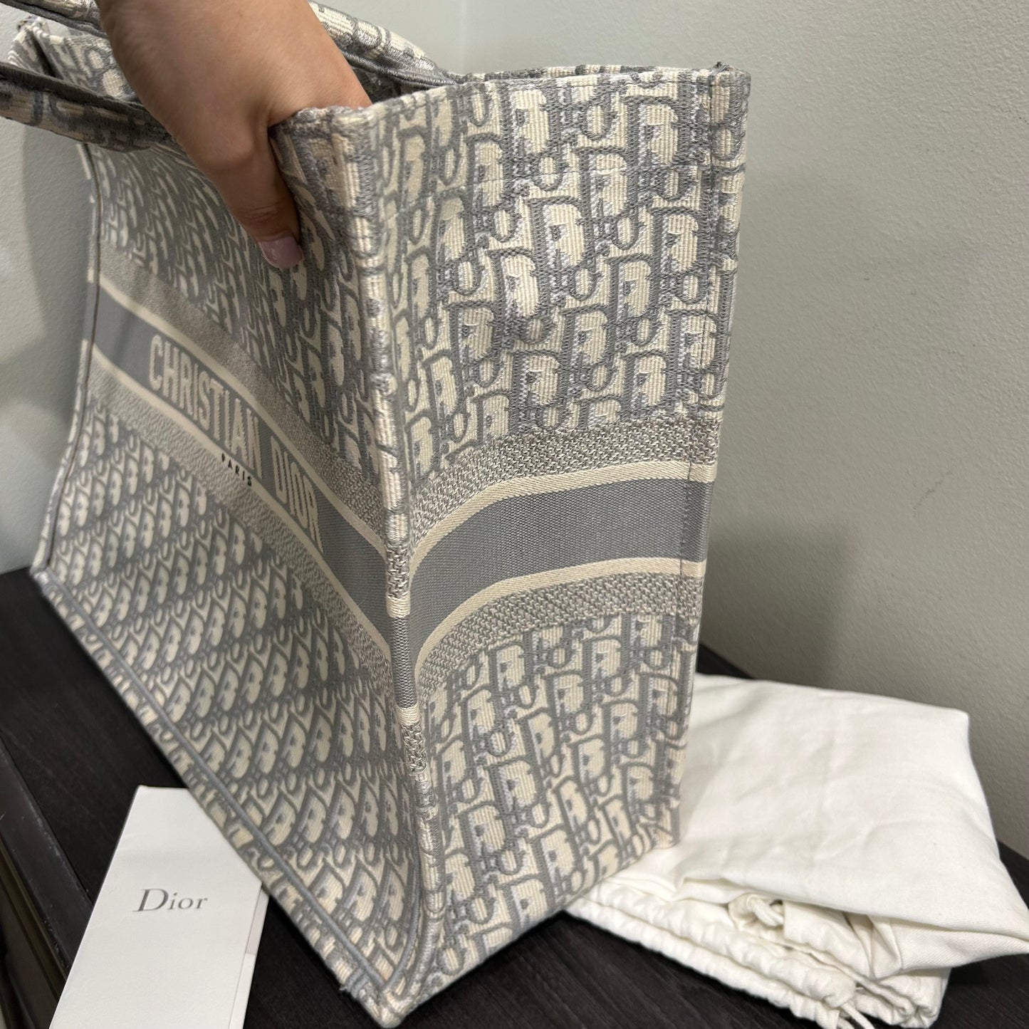 CLEARANCE #110 CHRISTIAN DIOR Large Book Tote w/ Dust Bag
