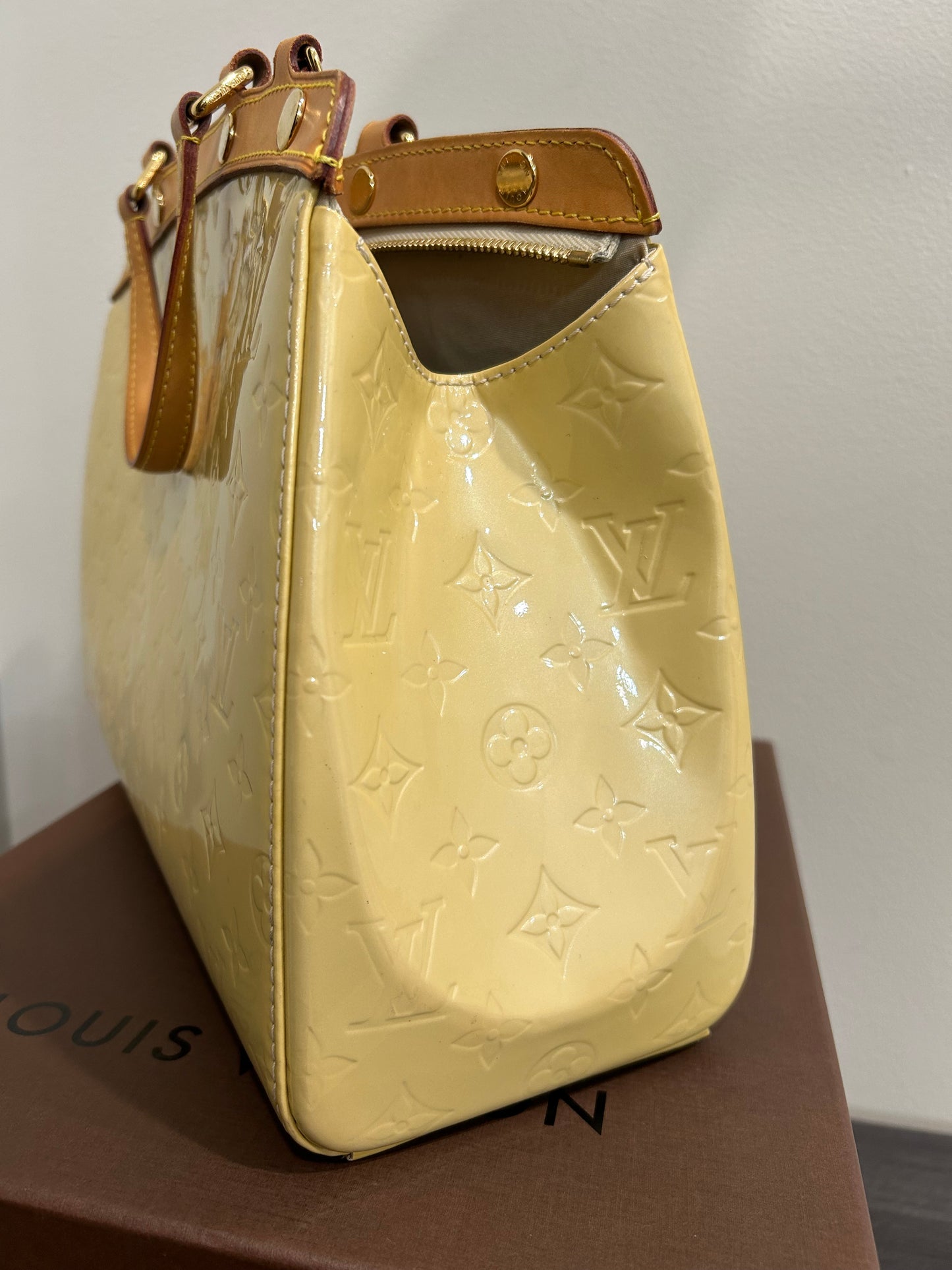 SOLD! 2012 Louis Vuitton Yellow Vernis Brea MM