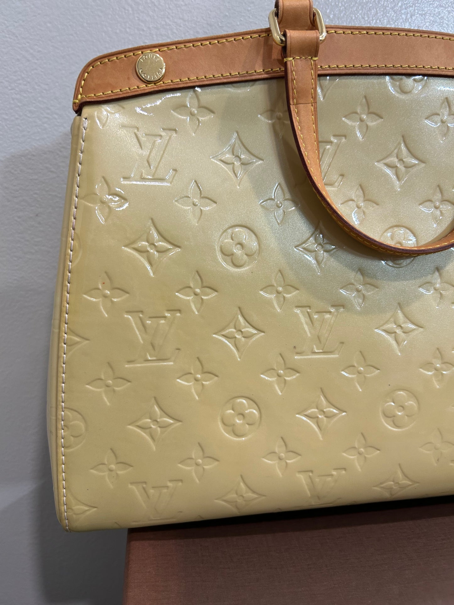 SOLD! 2012 Louis Vuitton Yellow Vernis Brea MM