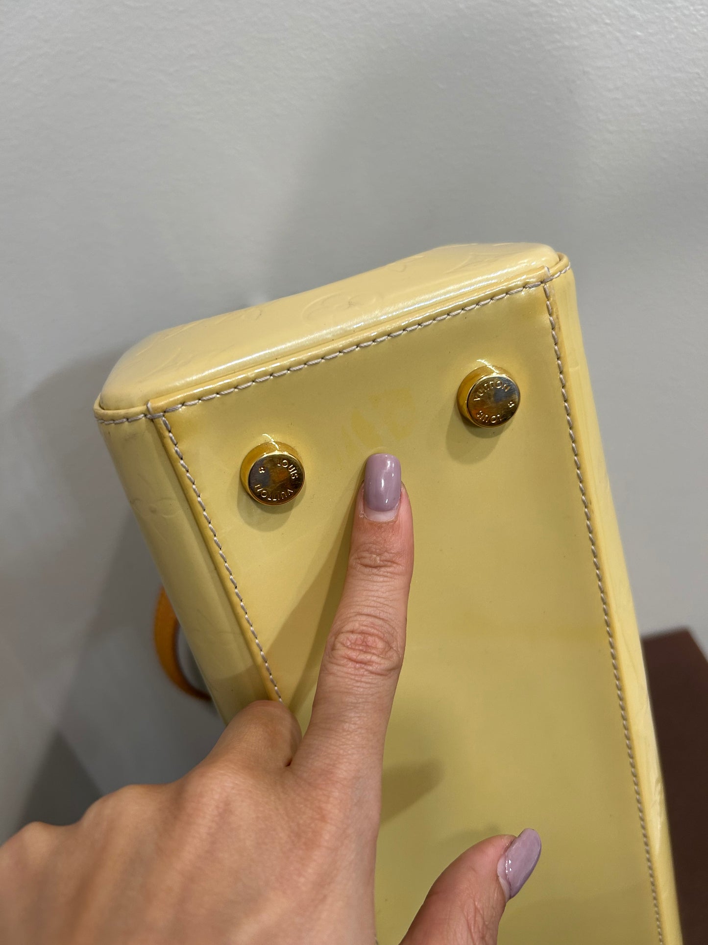 SOLD! 2012 Louis Vuitton Yellow Vernis Brea MM
