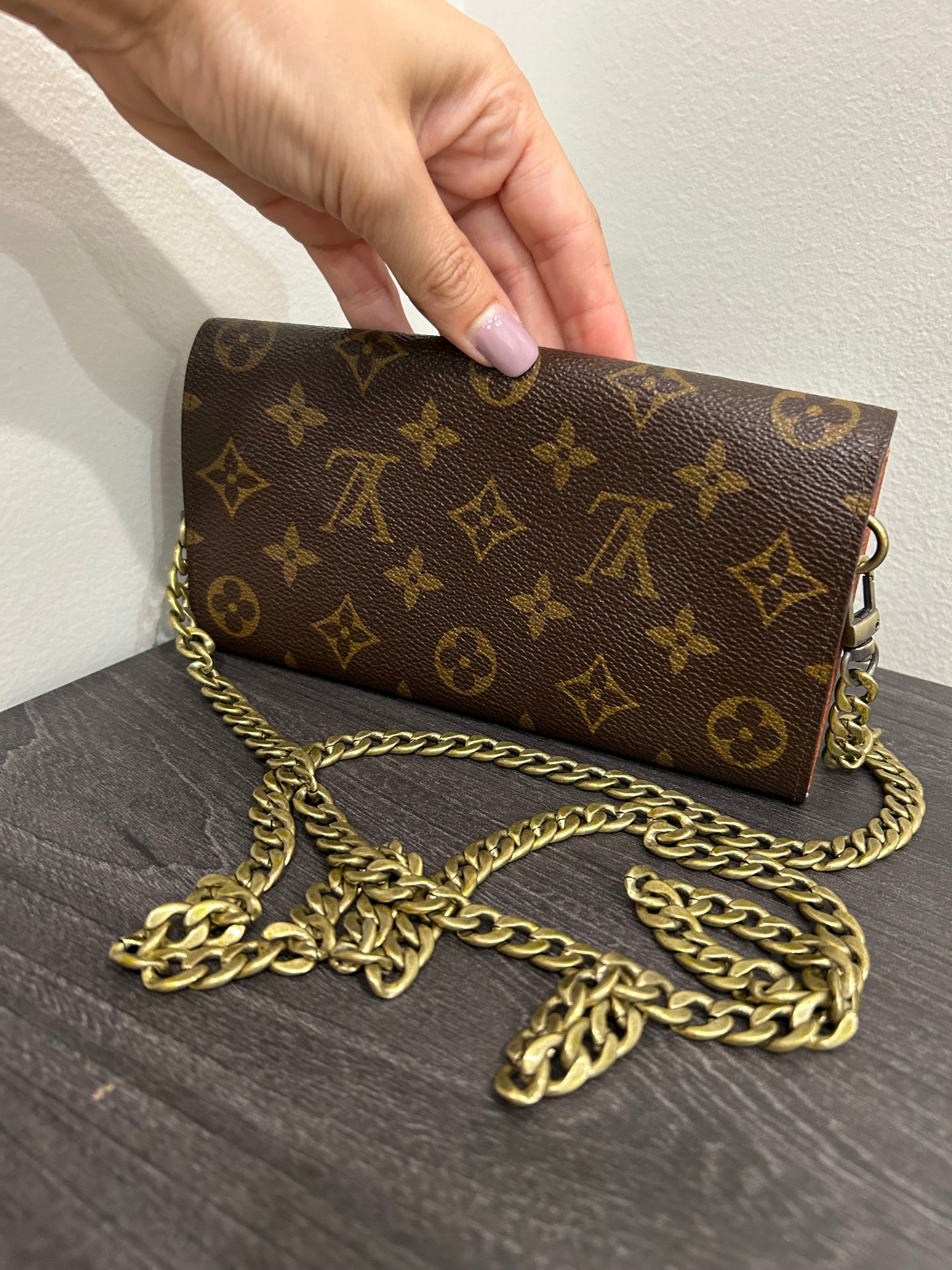 SOLD! Louis Vuitton Monogram Wallet on Chain