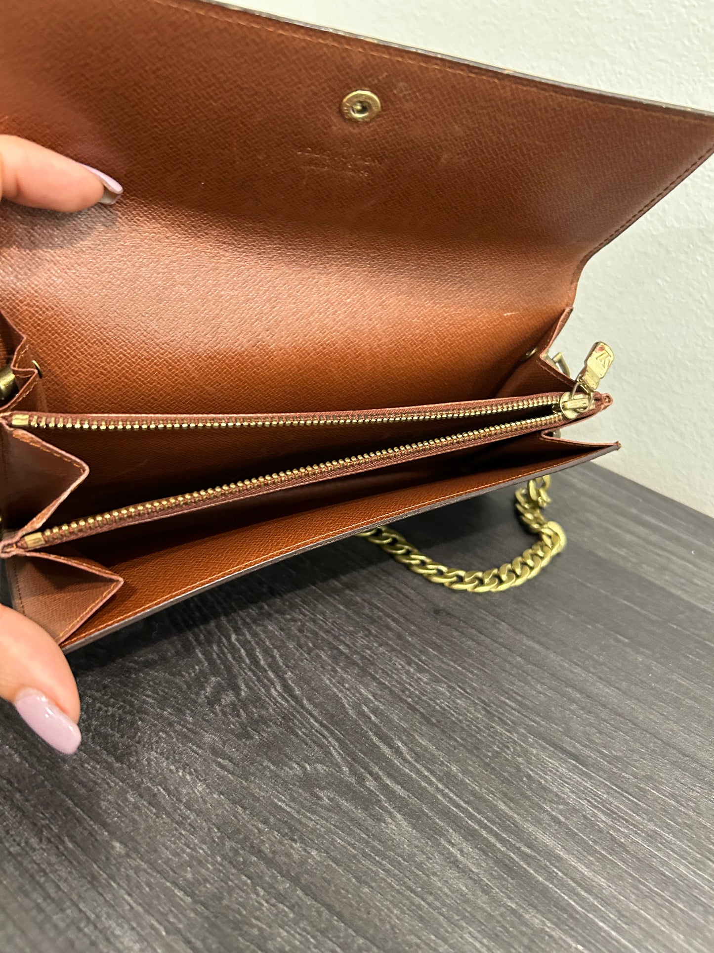 SOLD! Louis Vuitton Monogram Wallet on Chain