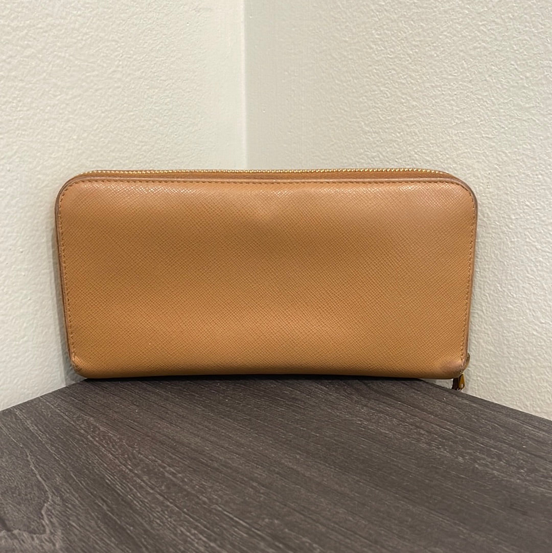 Prada Leather Zippy Wallet