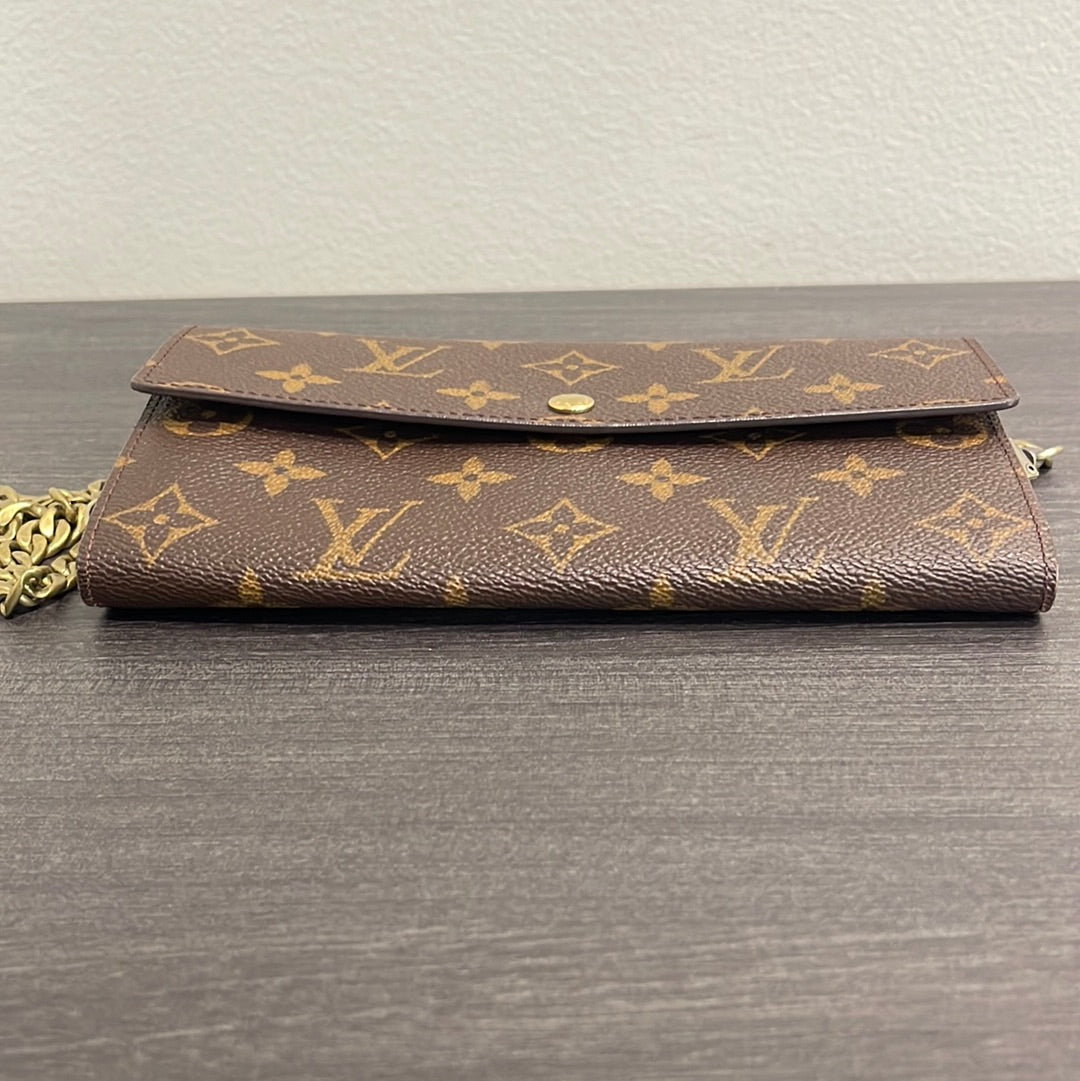 SOLD! Louis Vuitton Monogram Wallet on Chain