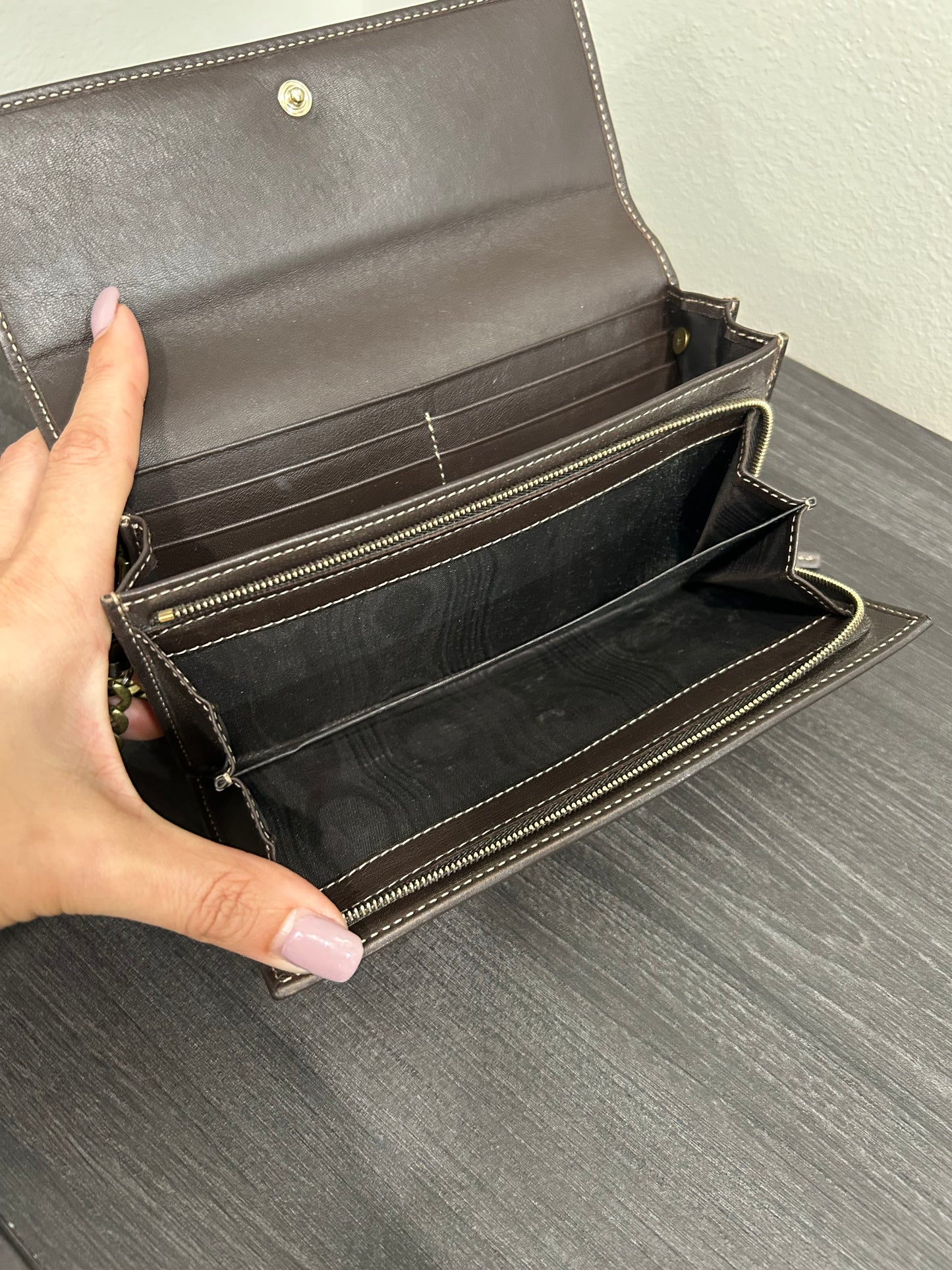 SOLD! Gucci GG Canvas Wallet on Chain