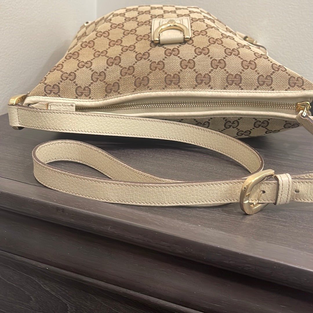 SOLD! Gucci Canvas Messenger
