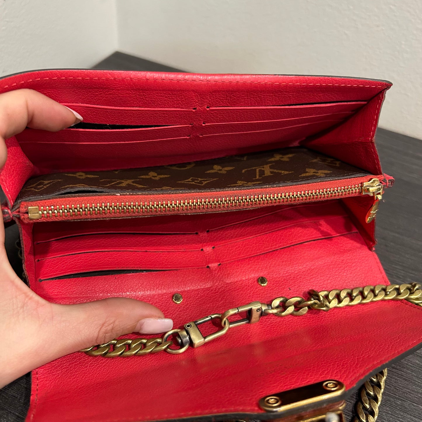 SOLD! Louis Vuitton Wallet w/ Chain