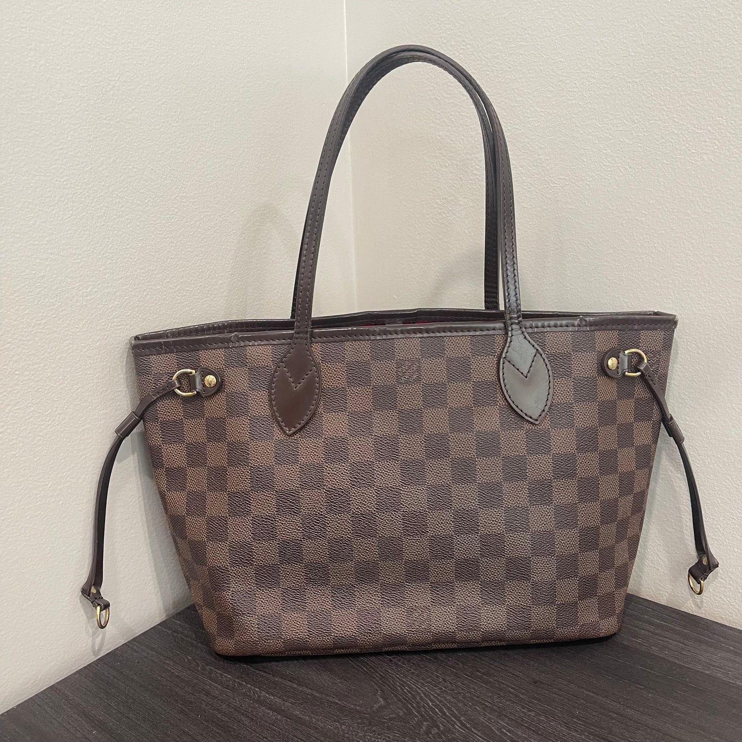 SOLD! Louis Vuitton Damier Ebene Neverfull PM
