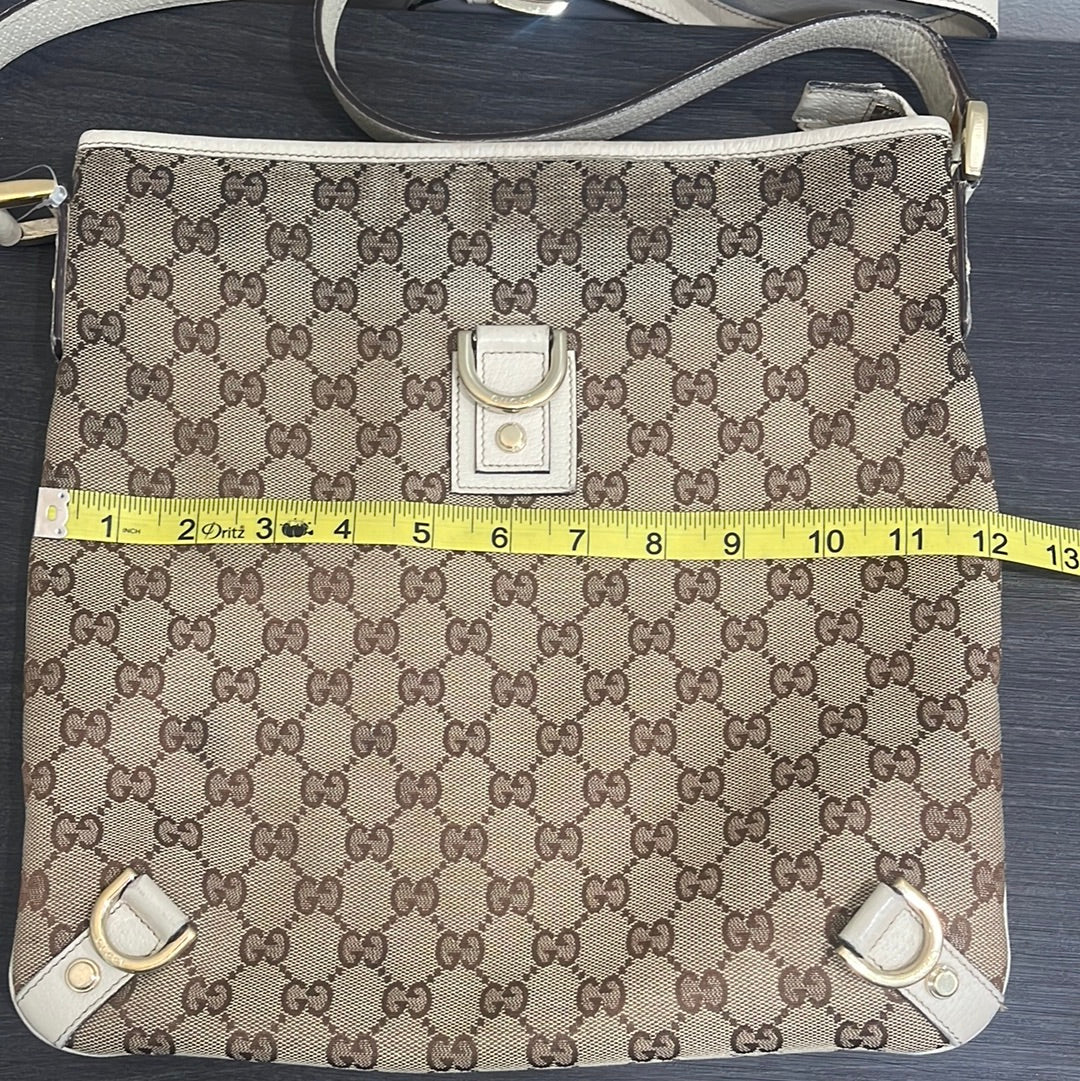 SOLD! Gucci Canvas Messenger