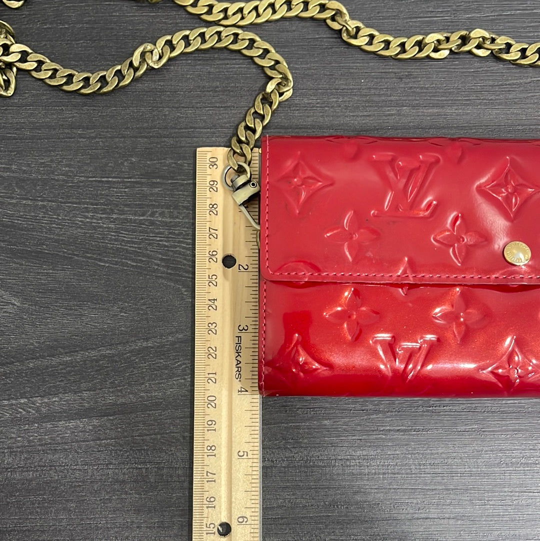 SOLD! Louis Vuitton Vernis Wallet on Chain