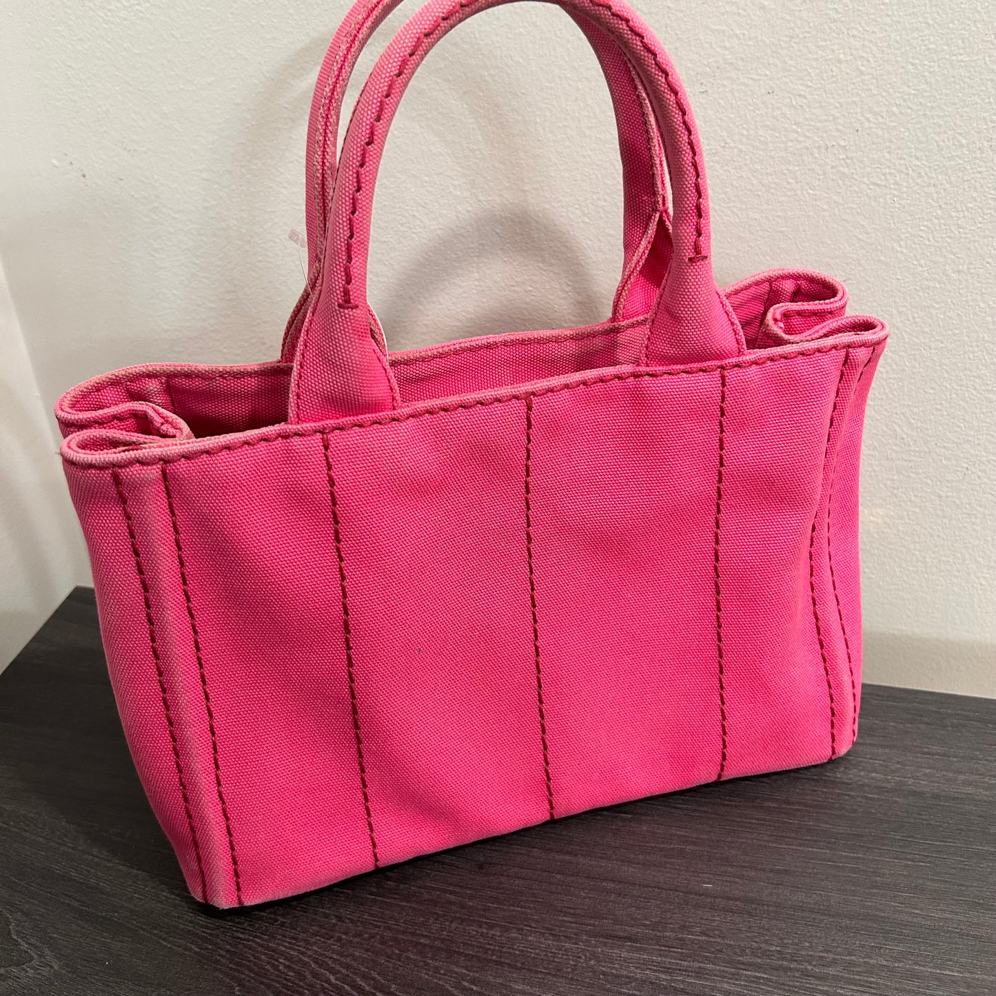 #839 PRADA Canapa Tote (Pink)