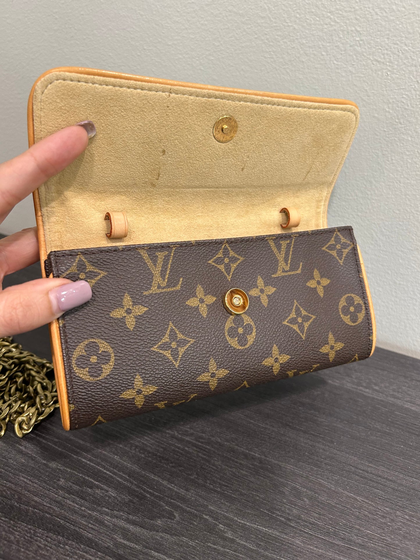 SOLD! Louis Vuitton Monogram Pochette Twin PM