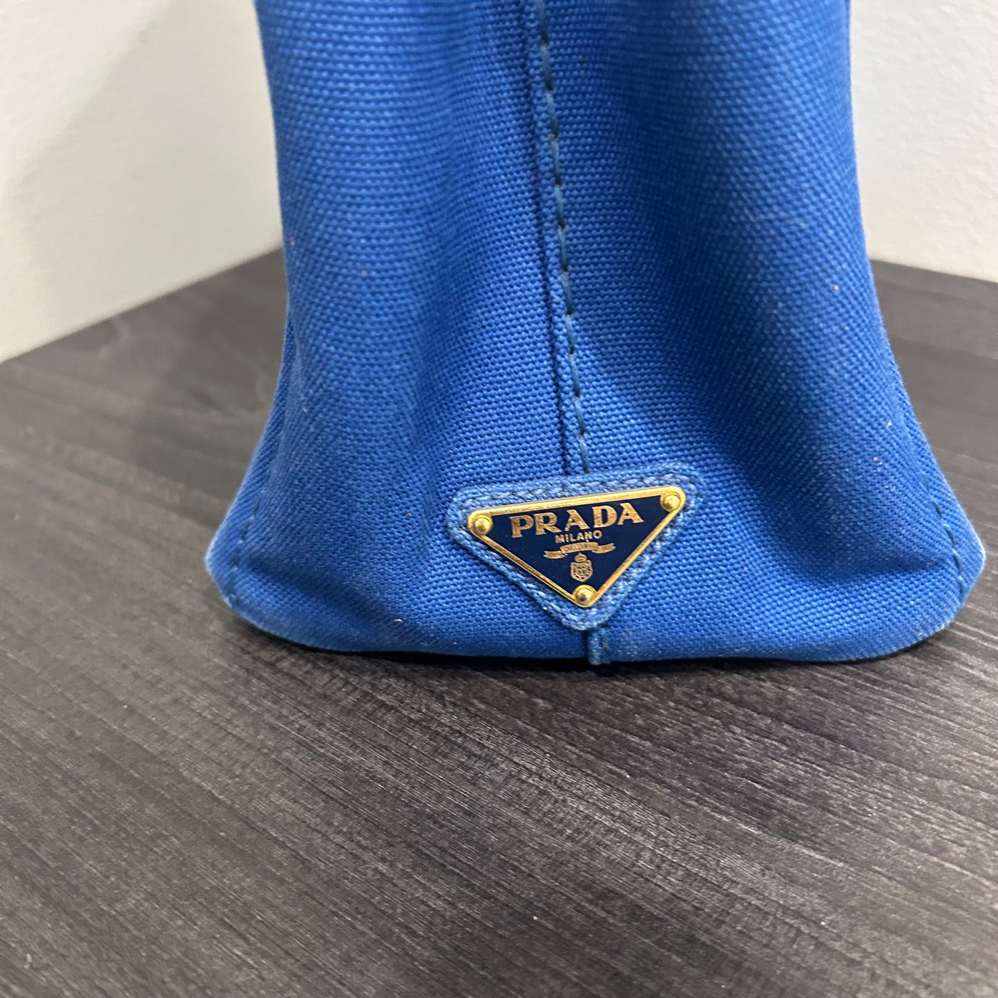 CLEARANCE #203 PRADA Canapa Small Tote - Blue