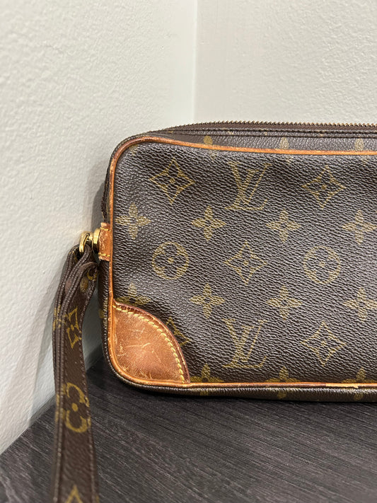 SOLD! Louis Vuitton Monogram Marly Dragonne PM Clutch