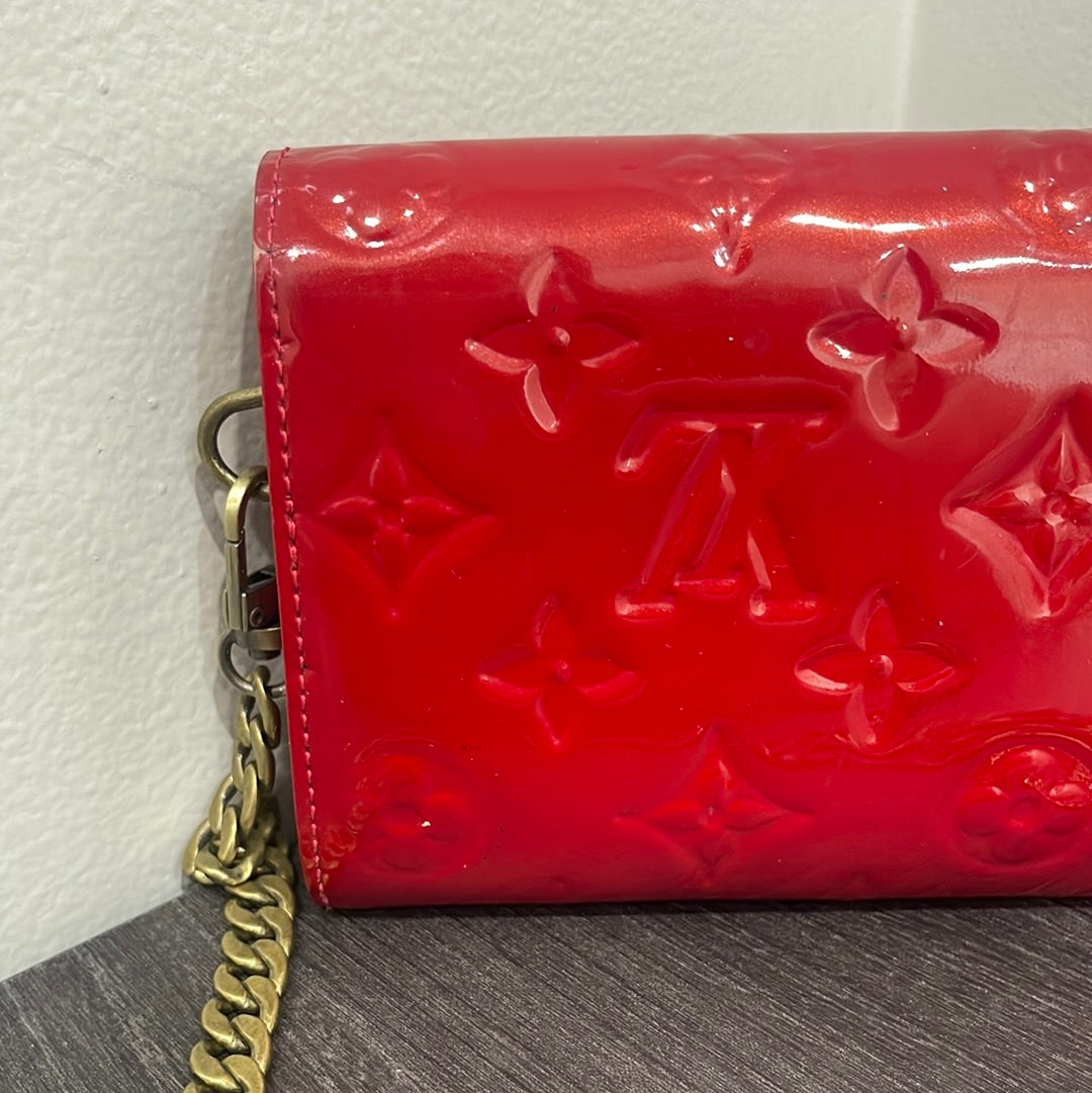 SOLD! Louis Vuitton Vernis Wallet on Chain