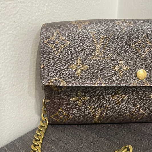 SOLD! Louis Vuitton Monogram Wallet on Chain