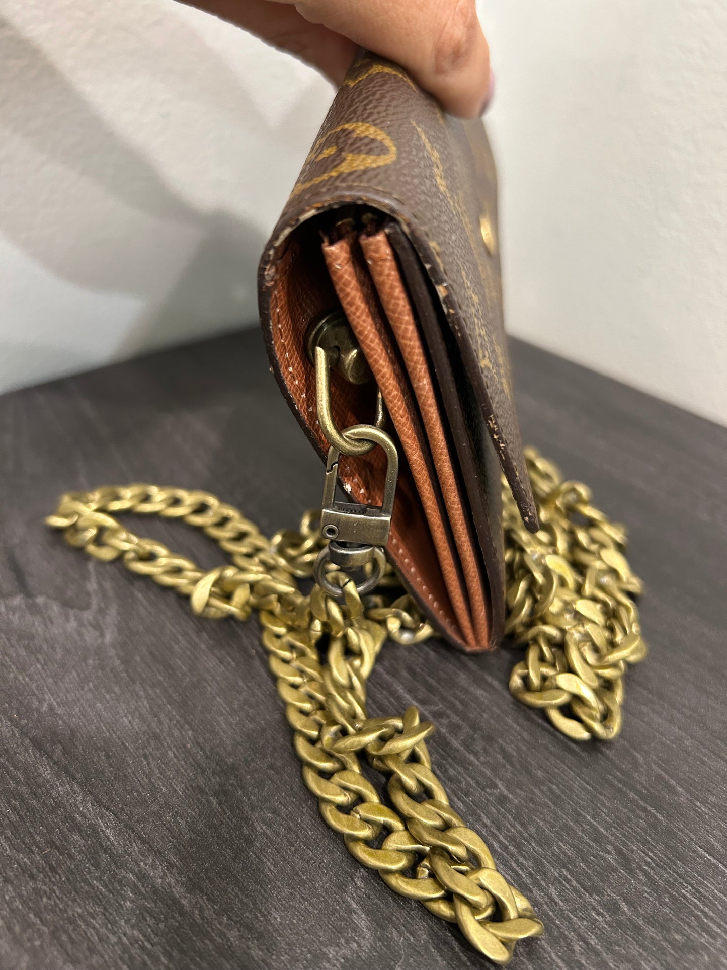 SOLD! Louis Vuitton Monogram Wallet on Chain
