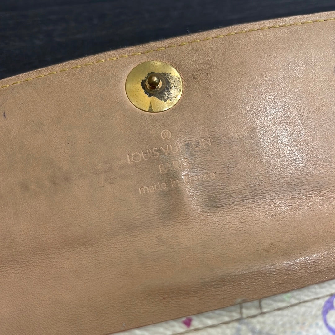 SOLD! Set of 2 Louis Vuitton Monogram Wallet & Epi Leather Card Holder