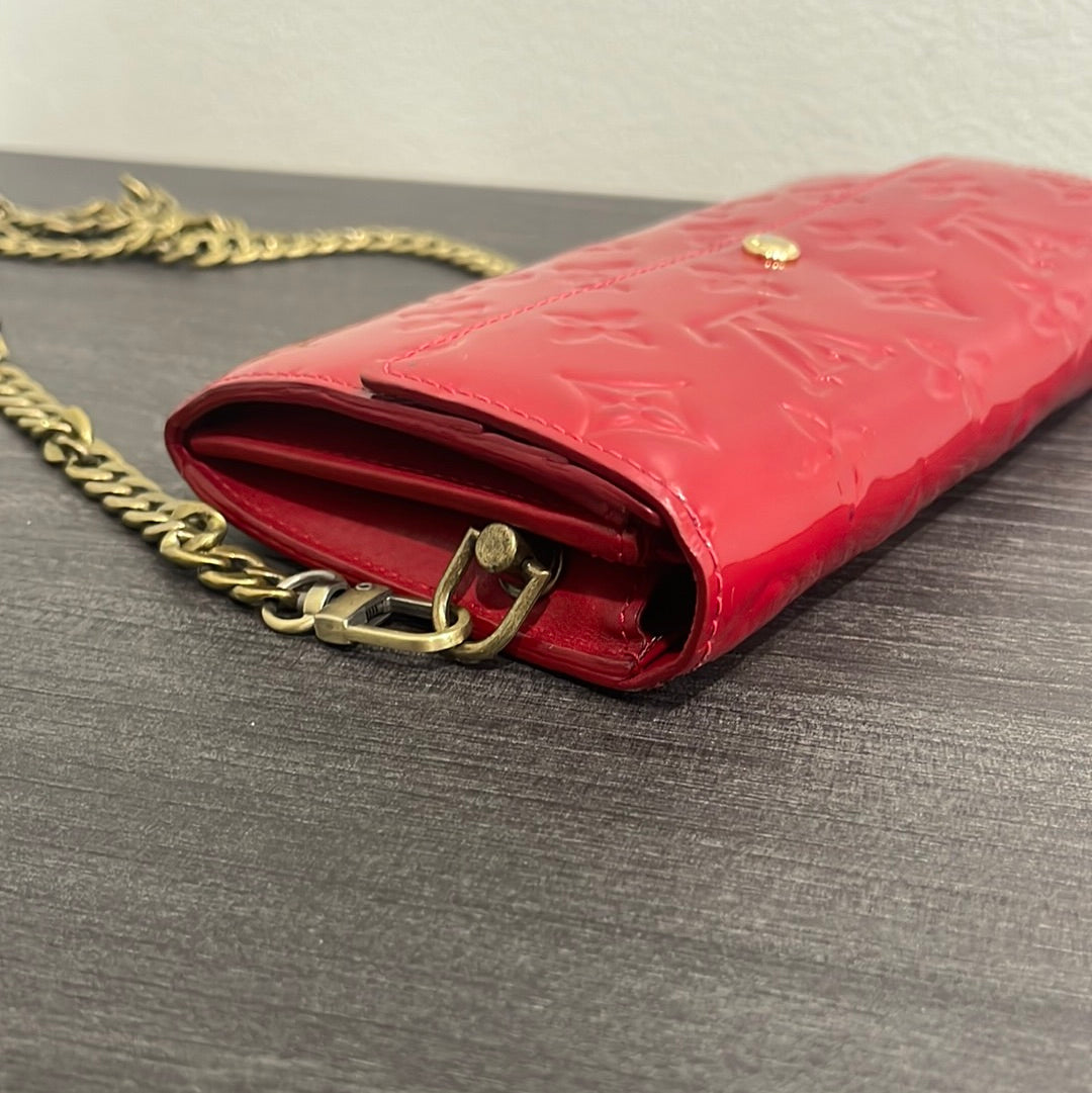 SOLD! Louis Vuitton Vernis Wallet on Chain