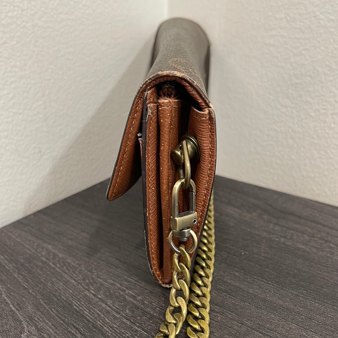SOLD! Louis Vuitton Monogram Wallet on Chain