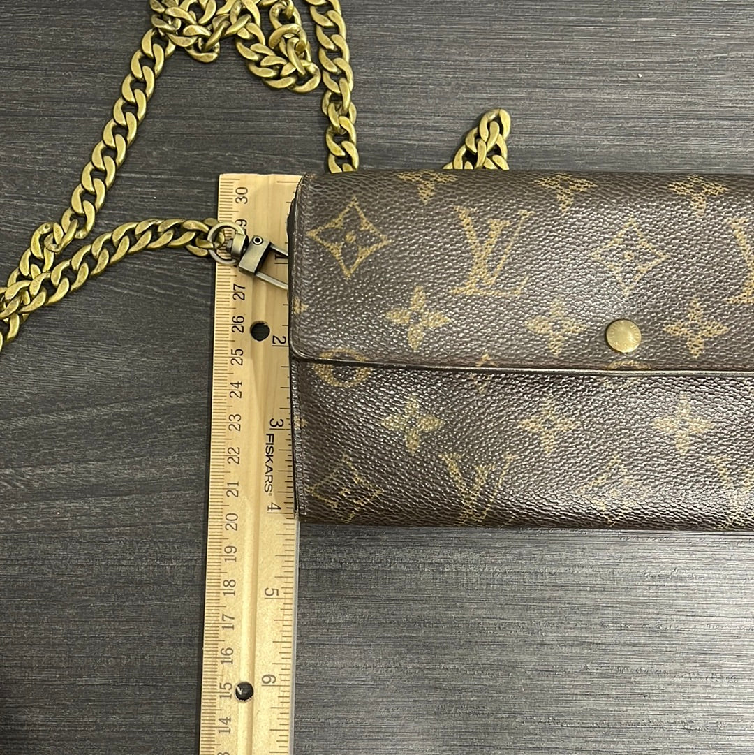 SOLD! Louis Vuitton Monogram Wallet on Chain