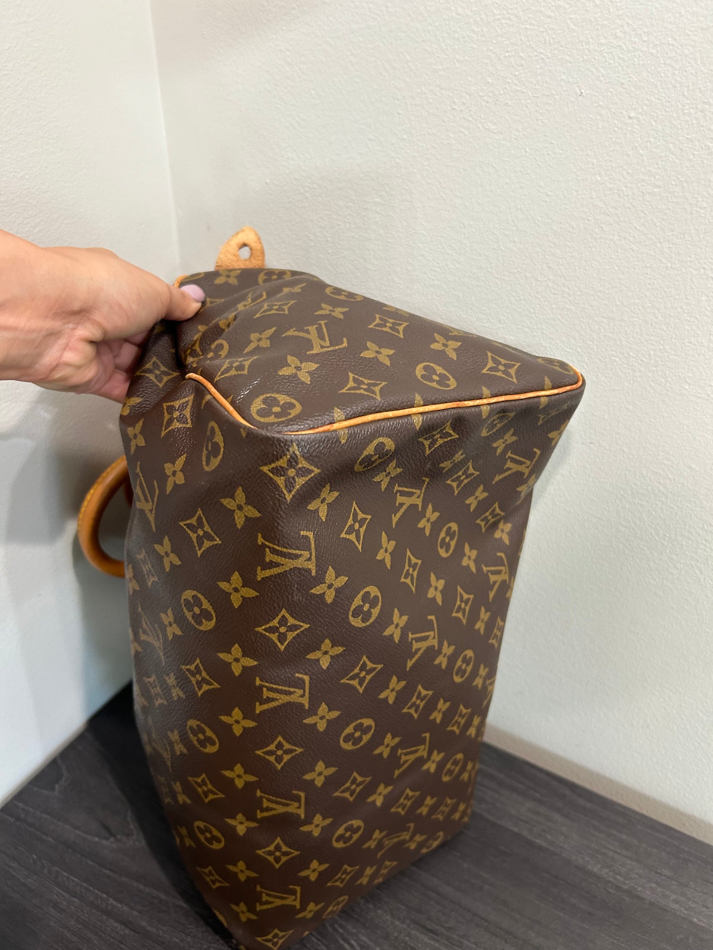 SOLD! Louis Vuitton Monogram Speedy 35 with Lock & Key