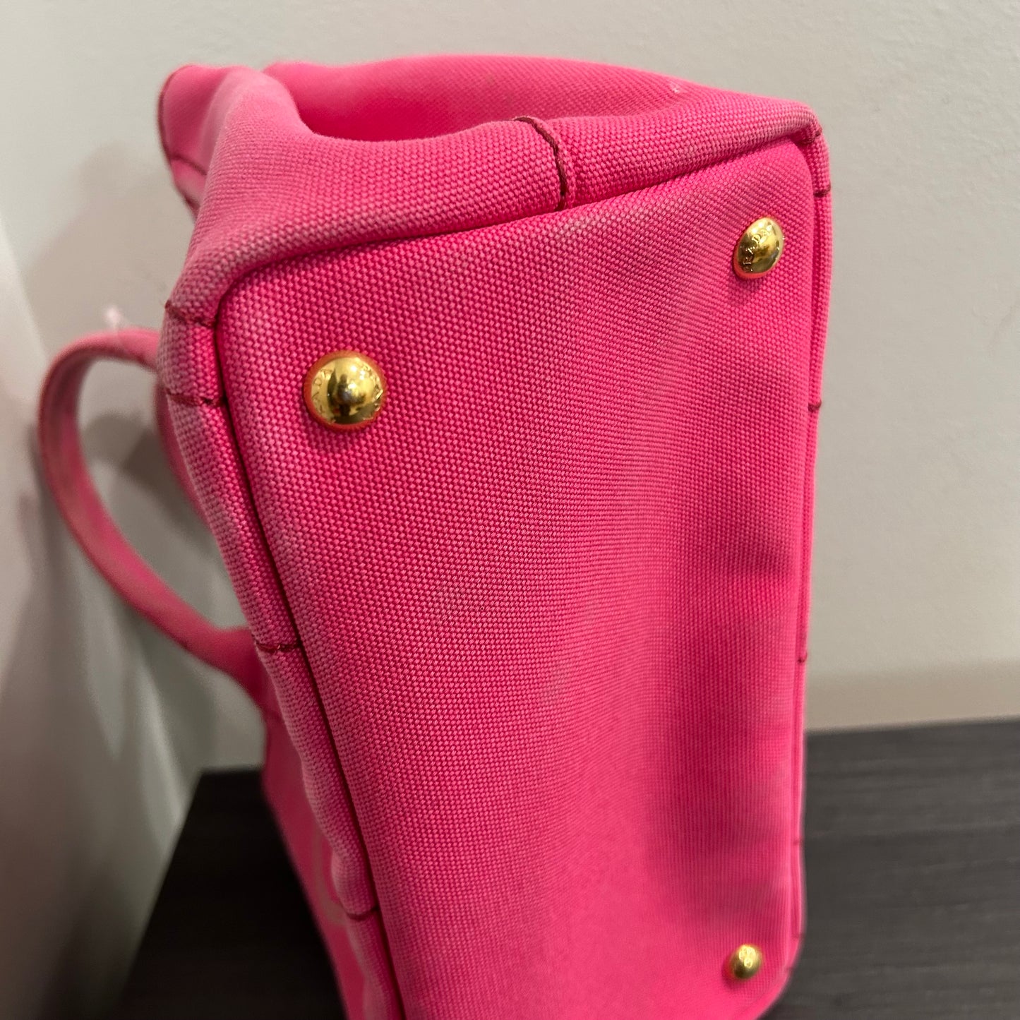 #839 PRADA Canapa Tote (Pink)
