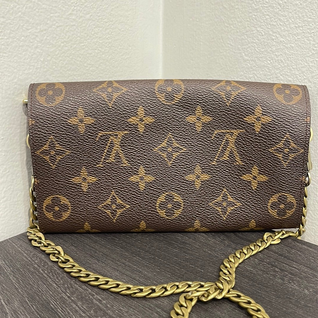 SOLD! Louis Vuitton Monogram Wallet on Chain