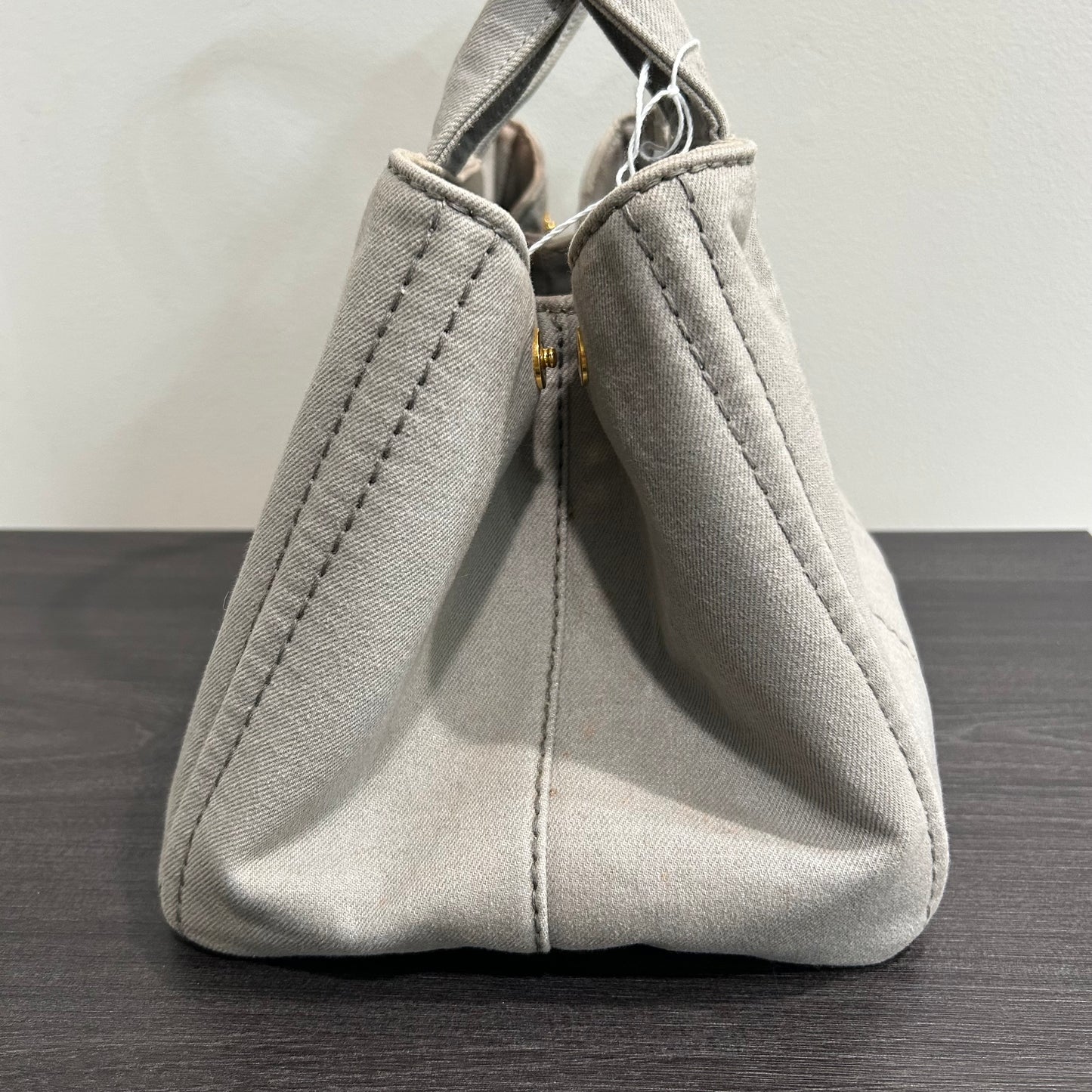 CLEARANCE #817 PRADA Canapa Tote Medium - Grey
