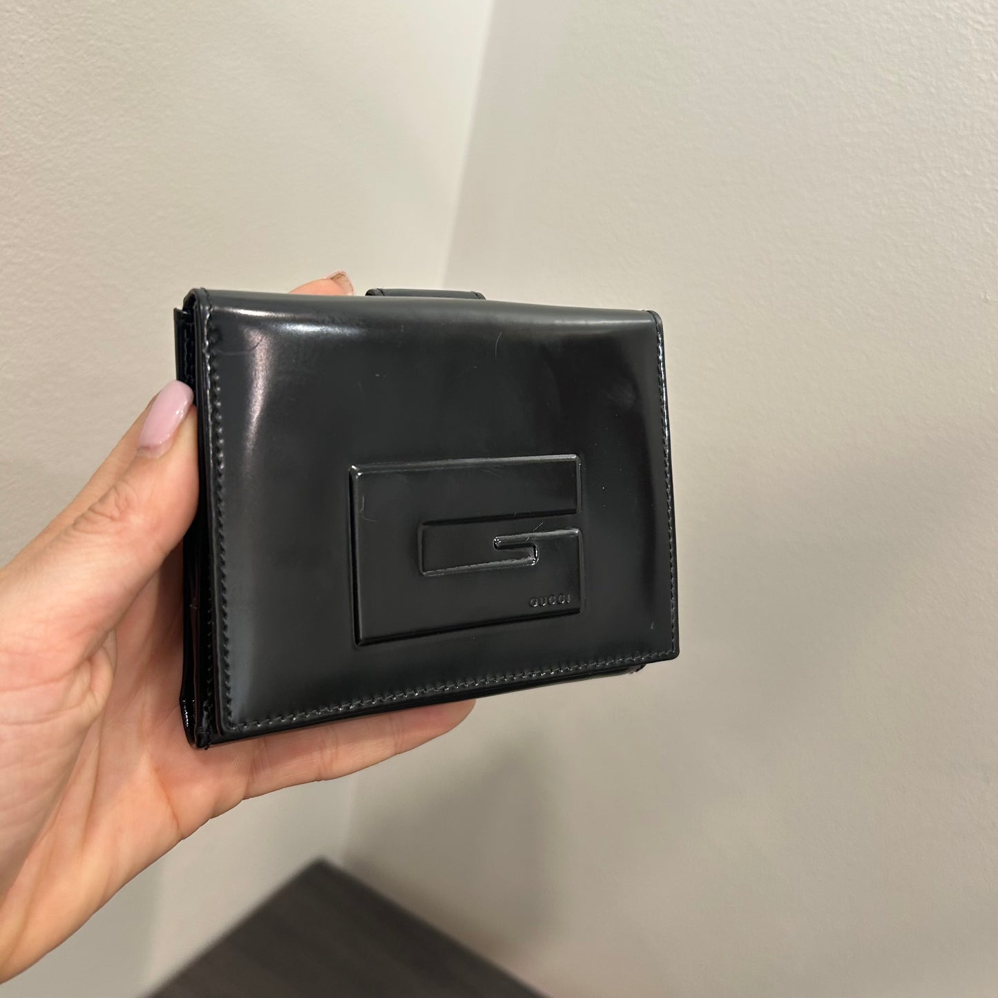 CLEARANCE #193 GUCCI Patent Wallet