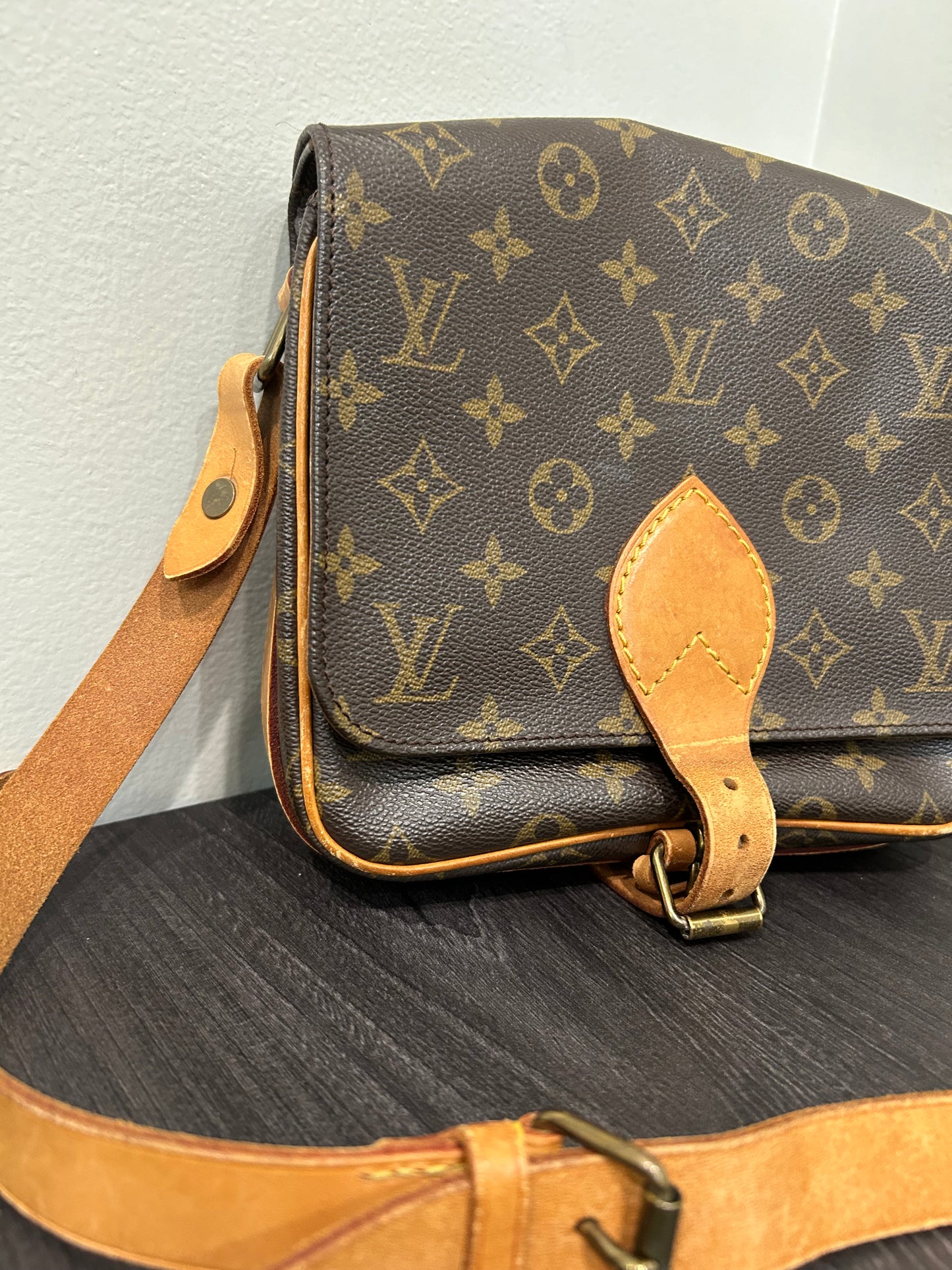 SOLD! Louis Vuitton Monogram Cartouchiere MM