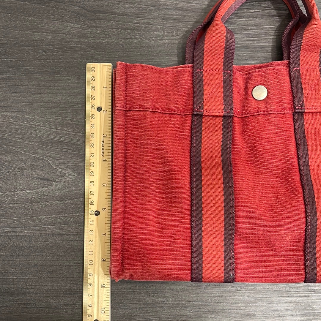 SOLD! Hermès Toile Fourre-Tout PM Tote
