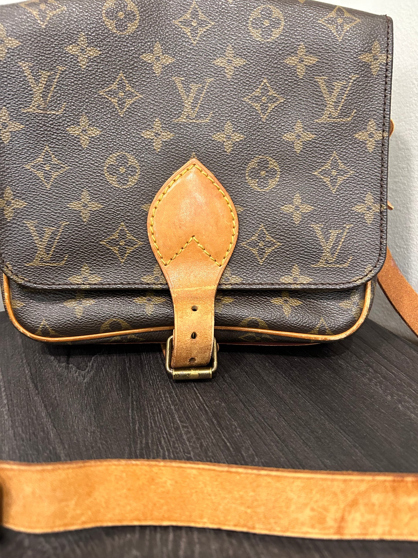 SOLD! Louis Vuitton Monogram Cartouchiere MM
