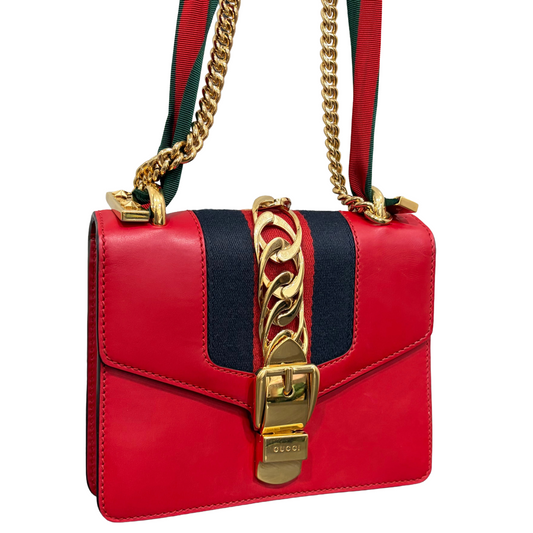 #8205 GUCCI Mini Red Sylvie