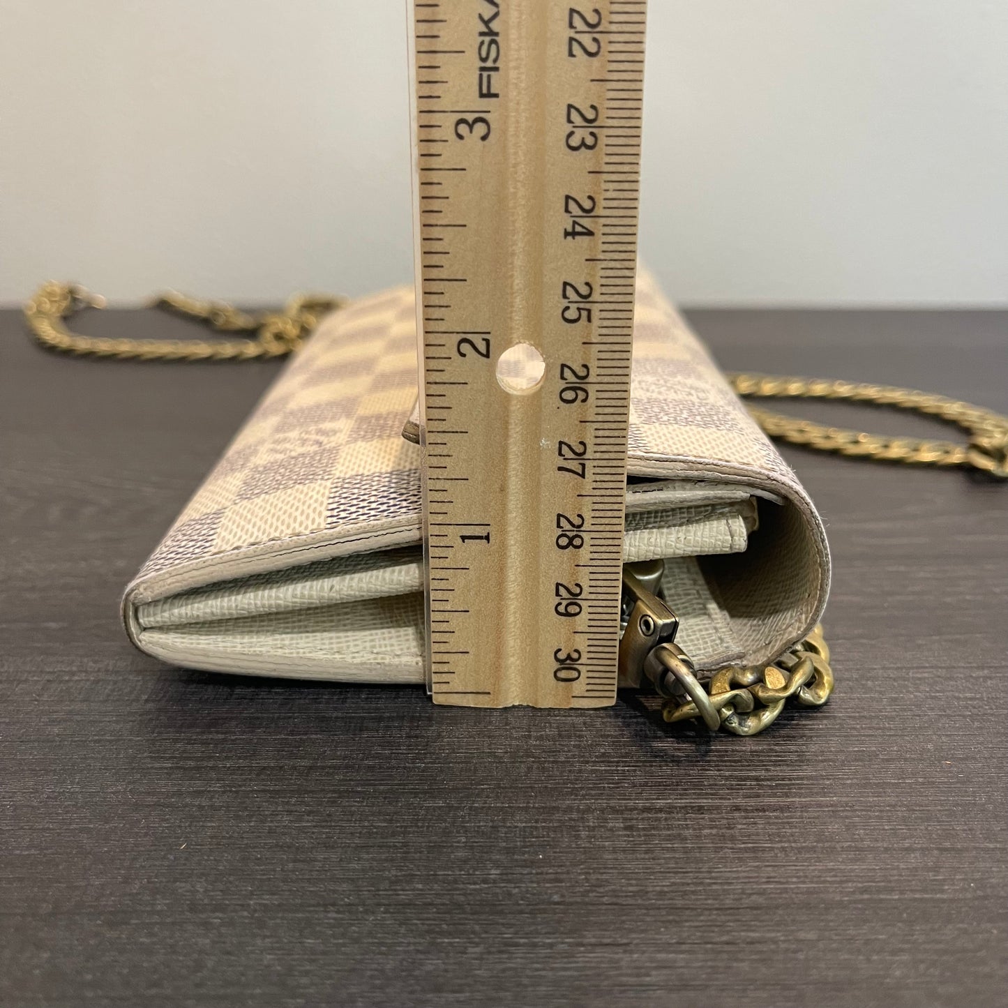 SOLD! Louis Vuitton Damier Azur Wallet on Chain